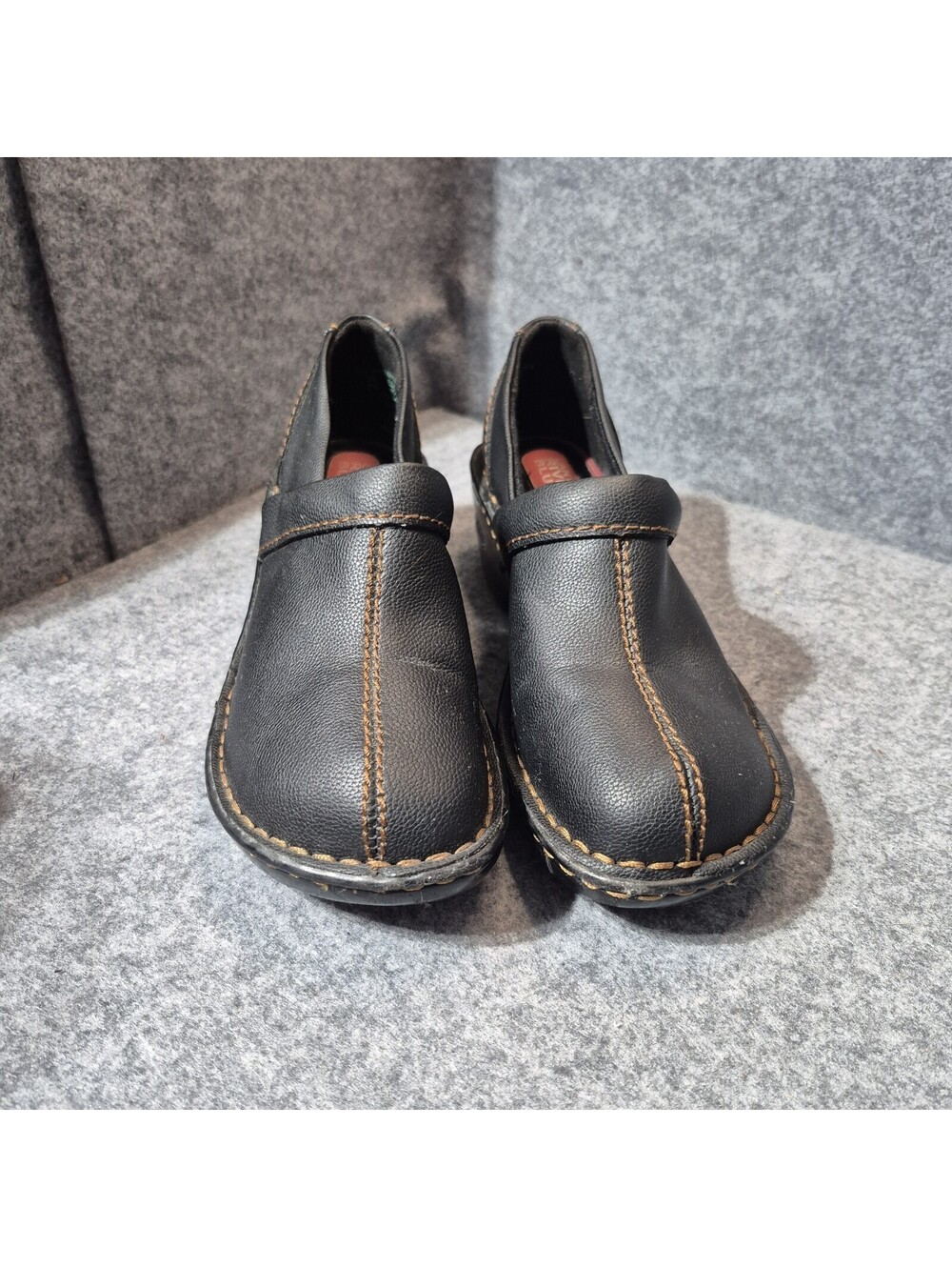 Canyon River Blues Coby Black Wedge Heel Clog Shoes Womens Size 8 W